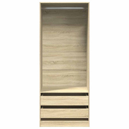 Wardrobe Sonoma Oak 80x50x200 cm Engineered Wood