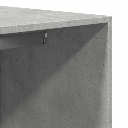 Wardrobe Concrete Grey 80x50x200 cm Engineered Wood