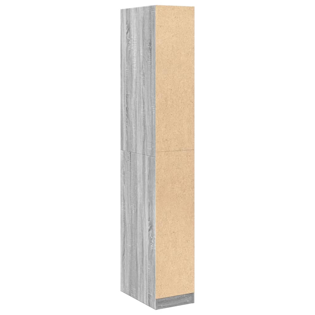 Wardrobe Grey Sonoma 30x50x200 cm Engineered Wood