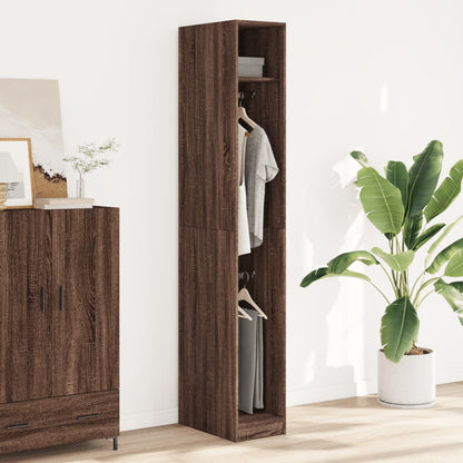 Wardrobe Brown Oak 30x50x200 cm Engineered Wood