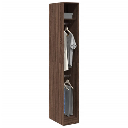 Wardrobe Brown Oak 30x50x200 cm Engineered Wood