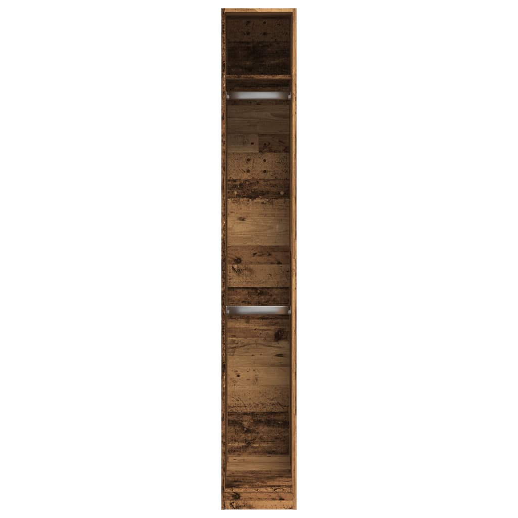 Wardrobe Old Wood 30x50x200 cm Engineered Wood