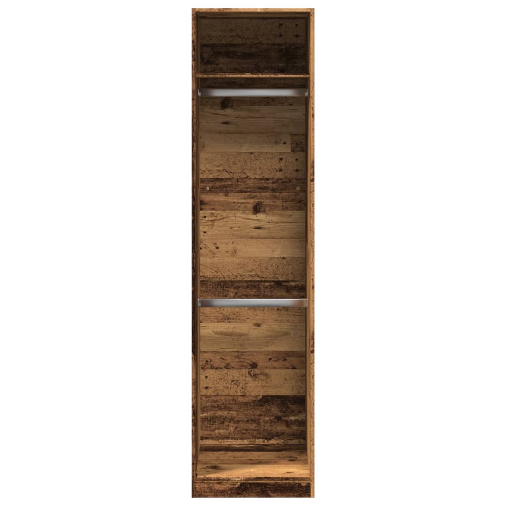 Wardrobe Old Wood 50x50x200 cm Engineered Wood