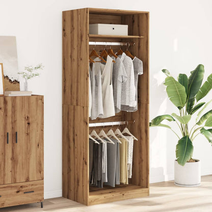 Wardrobe Artisian Oak 80x50x200 cm Engineered Wood