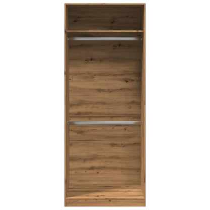 Wardrobe Artisian Oak 80x50x200 cm Engineered Wood