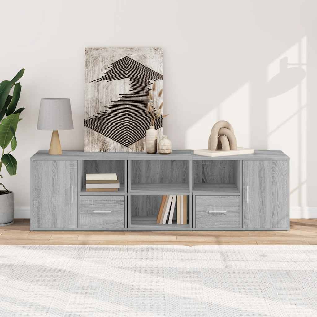 Corner Cabinet Grey Sonoma 160x40x45 cm Engineered Wood
