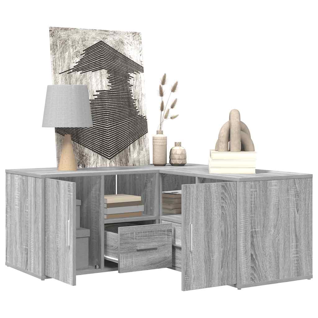 Corner Cabinet Grey Sonoma 160x40x45 cm Engineered Wood
