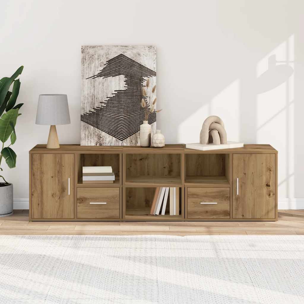 Corner Cabinet Artisian Oak 160x40x45 cm Engineered Wood