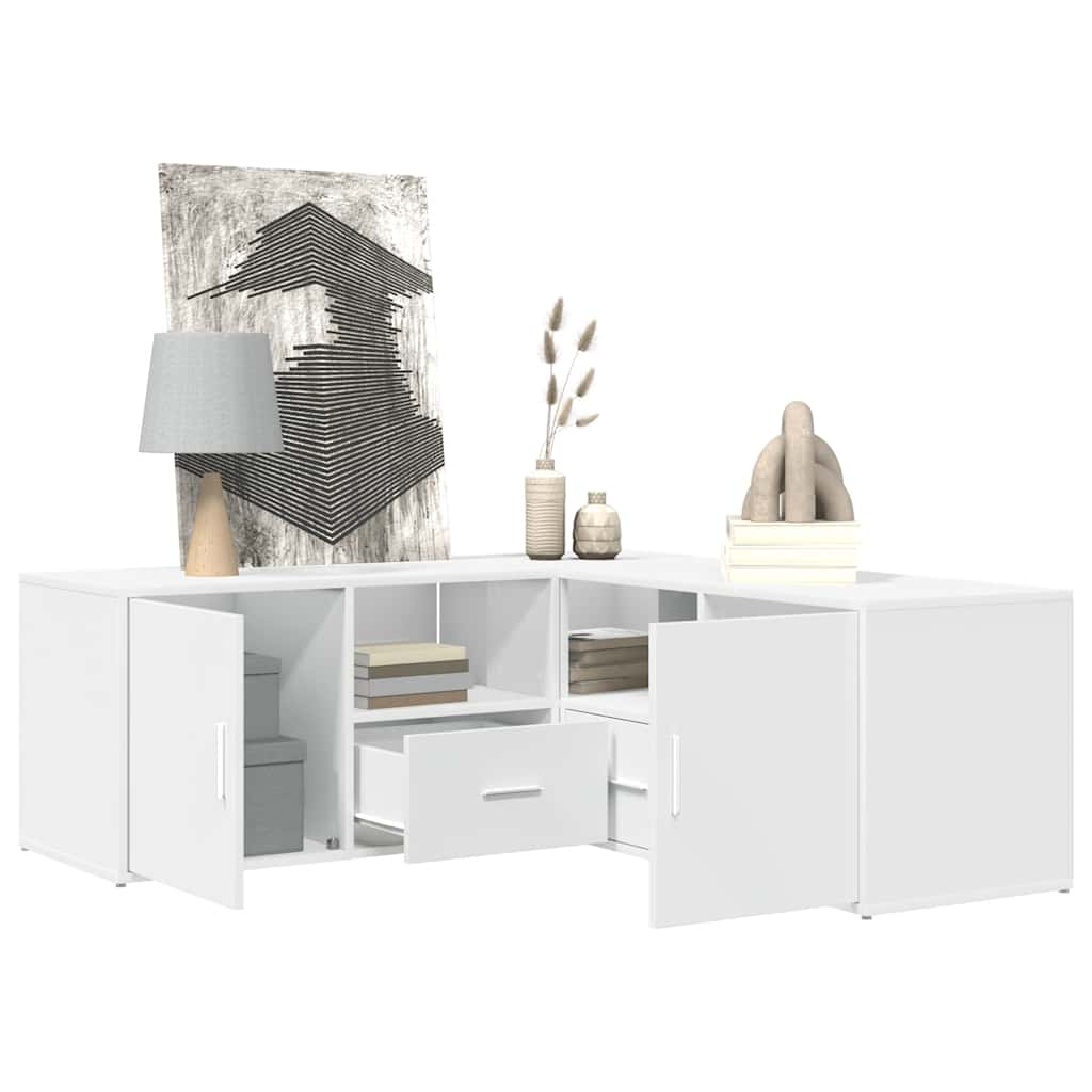 Corner Cabinet White 200x40x45 cm Engineered Wood