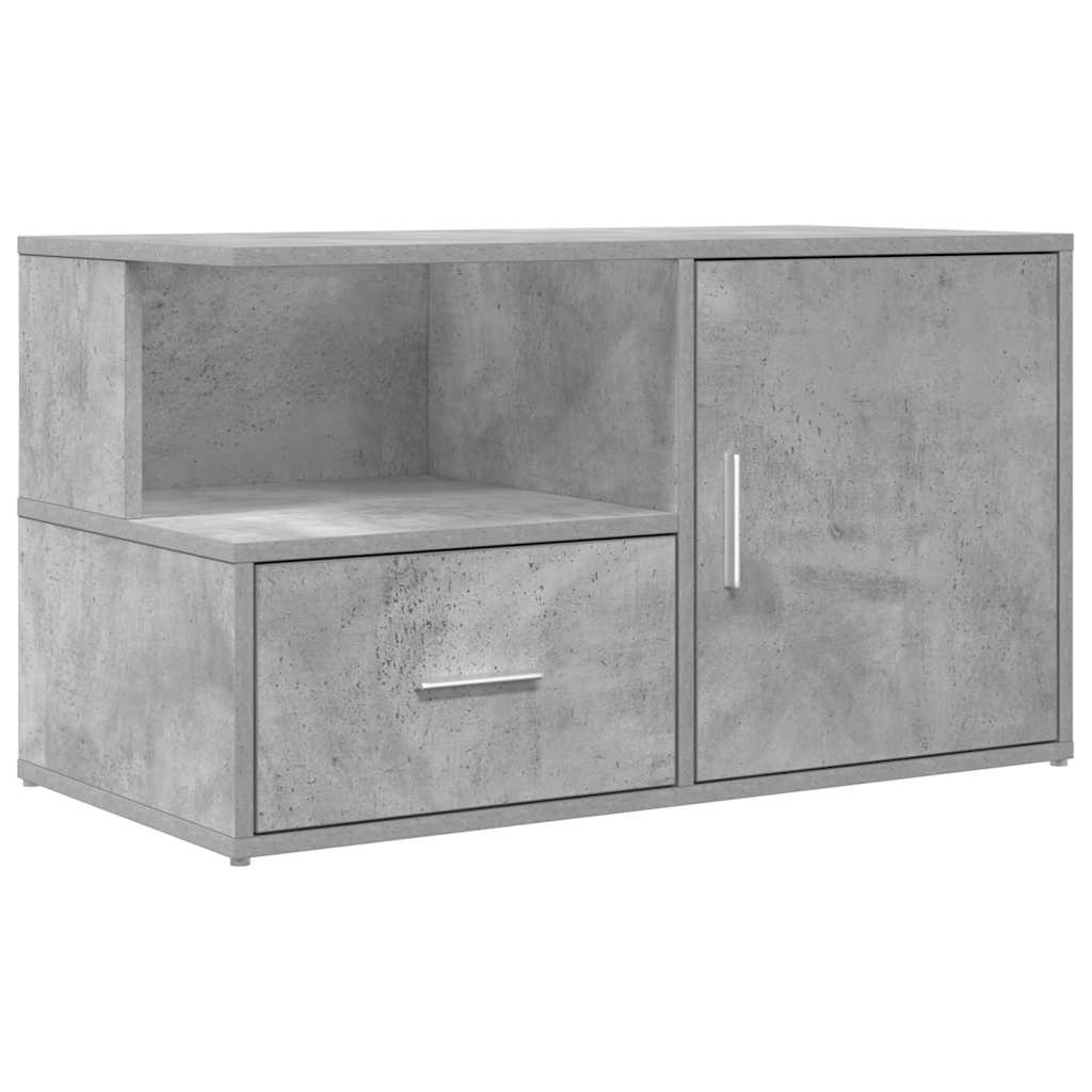 Corner Cabinet Concrete Grey 200x40x45 cm Engineered Wood