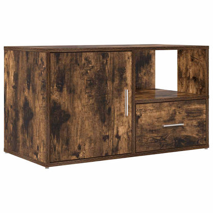 Corner Cabinet Smoked Oak 200x40x45 cm Engineered Wood
