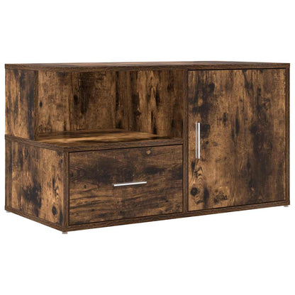 Corner Cabinet Smoked Oak 200x40x45 cm Engineered Wood