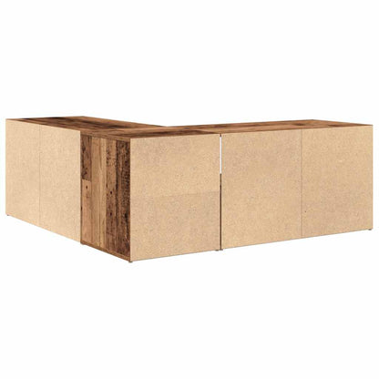 Corner Cabinet Old Wood 200x40x45 cm Engineered Wood