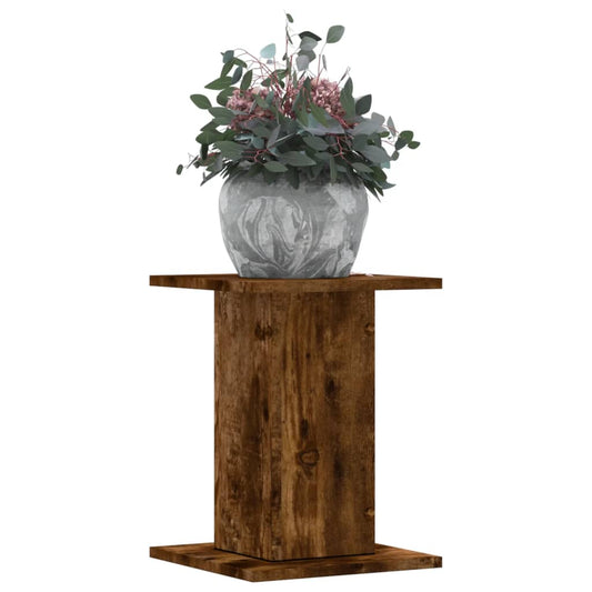 Plant Stands 2 pcs Smoked Oak 30x30x40 cm Engineered Wood