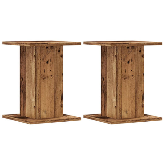 Plant Stands 2 pcs Old Wood 30x30x40 cm Engineered Wood