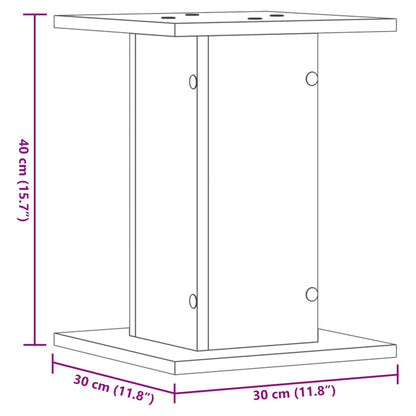 Plant Stands 2 pcs Artisian Oak 30x30x40 cm Engineered Wood