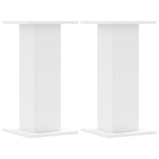 Plant Stands 2 pcs White 30x30x60 cm Engineered Wood