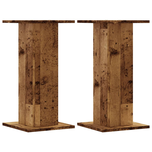 Plant Stands 2 pcs Old Wood 30x30x60 cm Engineered Wood