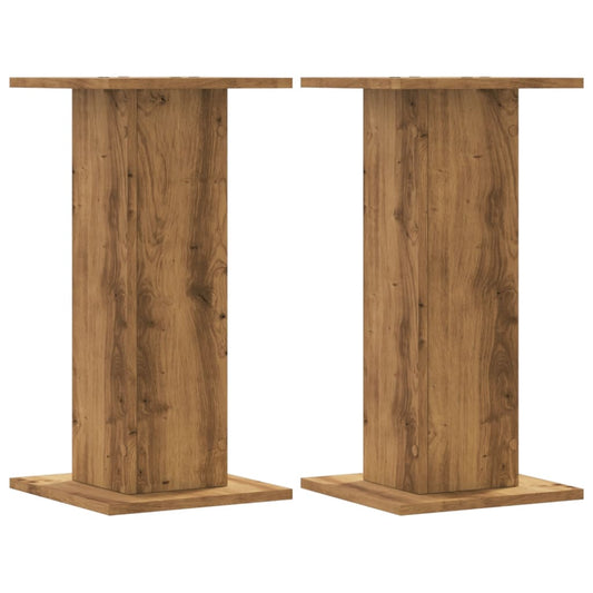 Plant Stands 2 pcs Artisian Oak 30x30x60 cm Engineered Wood