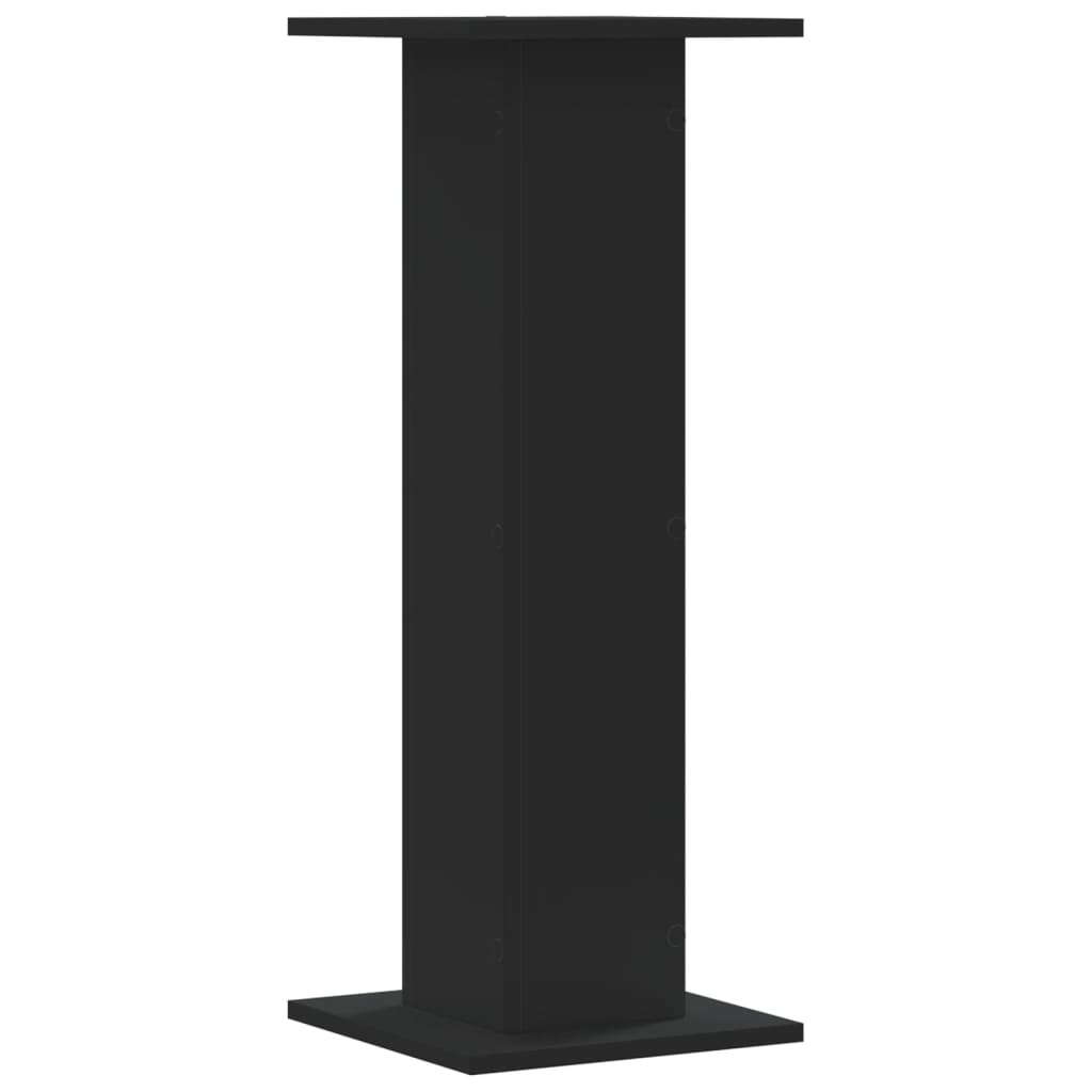 Plant Stands 2 pcs Black 30x30x80 cm Engineered Wood