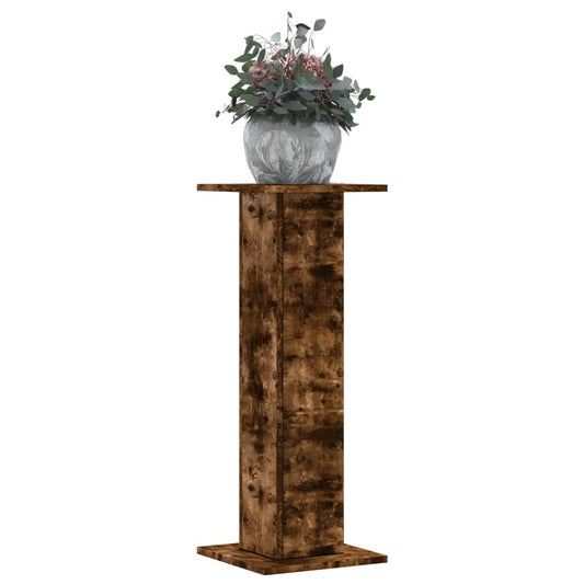 Plant Stands 2 pcs Smoked Oak 30x30x80 cm Engineered Wood
