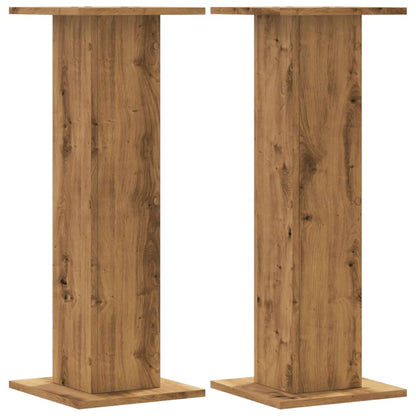 Plant Stands 2 pcs Artisian Oak 30x30x80 cm Engineered Wood