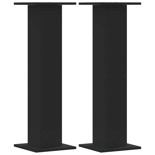 Plant Stands 2 pcs Black 30x30x95 cm Engineered Wood