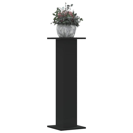 Plant Stands 2 pcs Black 30x30x95 cm Engineered Wood