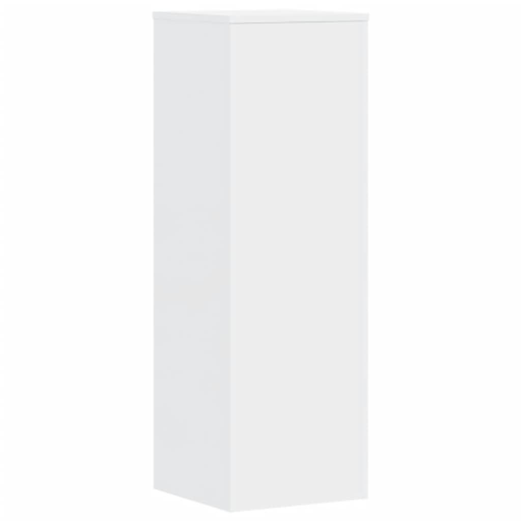 Plant Stands 2 pcs White 33x33x100 cm Engineered Wood