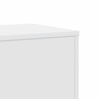 Plant Stands 2 pcs White 33x33x100 cm Engineered Wood