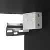 Wall-mounted Bedside Cabinets with LED Lights 2 pcs Black