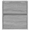 Wall-mounted Bedside Cabinets with LED Lights 2 pcs Grey Sonoma