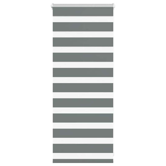 Zebra Blind Dark Grey 55x100 cm Fabric Width 50,9 cm Polyester