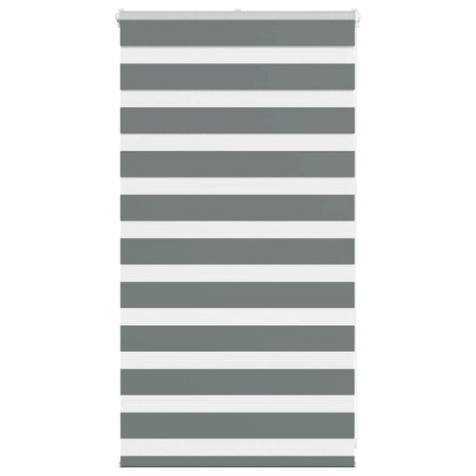 Zebra Blind Dark Grey 70x100 cm Fabric Width 65.9 cm Polyester