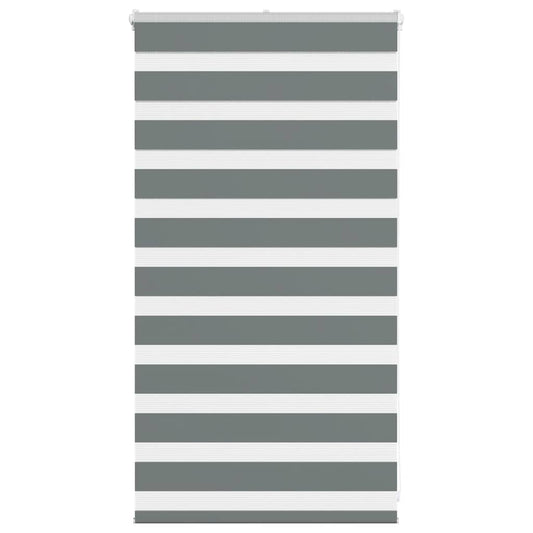 Zebra Blind Dark Grey 75x100 cm Fabric Width 70.9 cm Polyester