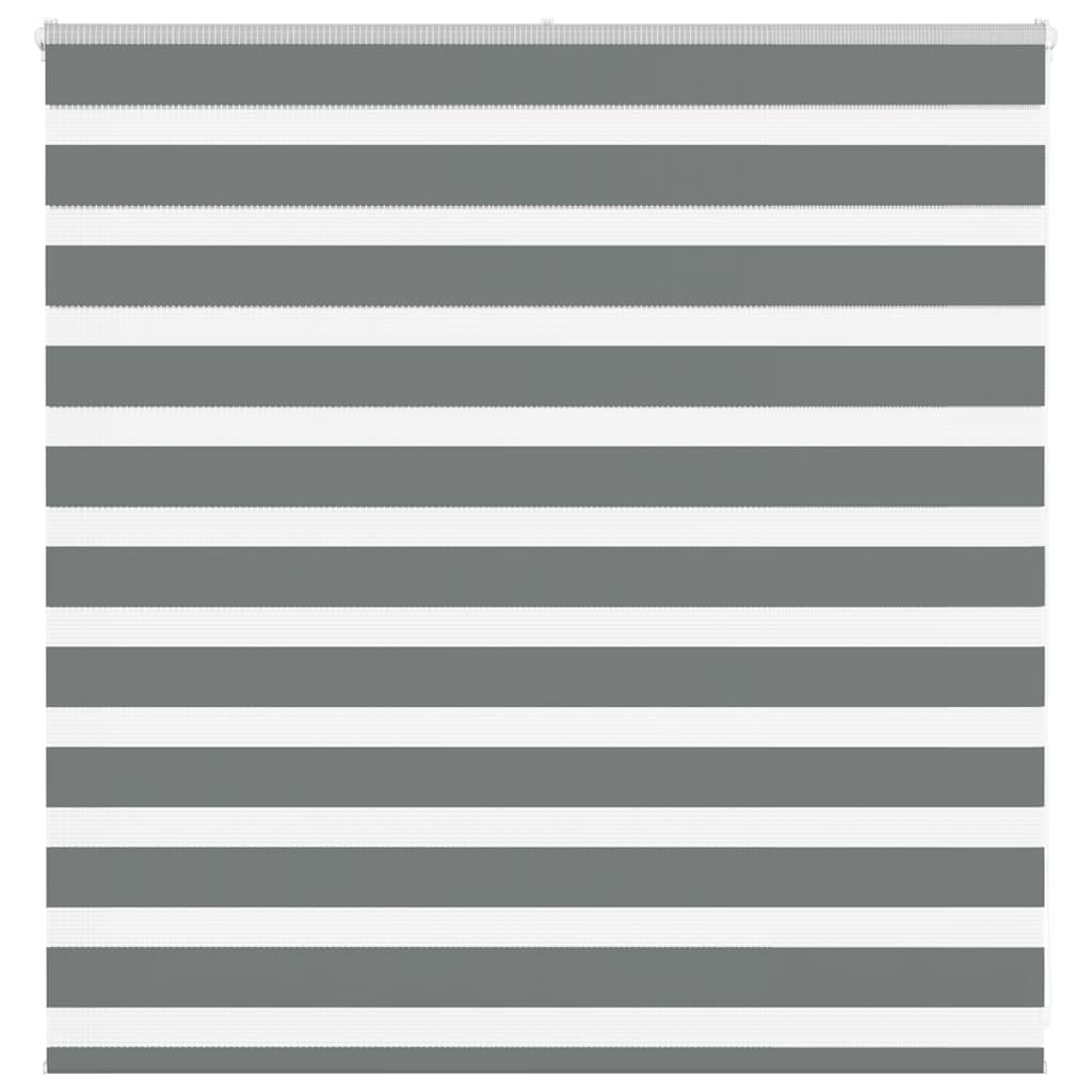 Zebra Blind Dark Grey 145x100 cm Fabric Width 140.9 cm Polyester