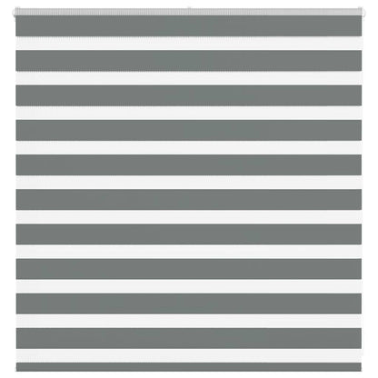 Zebra Blind Dark Grey 145x100 cm Fabric Width 140.9 cm Polyester