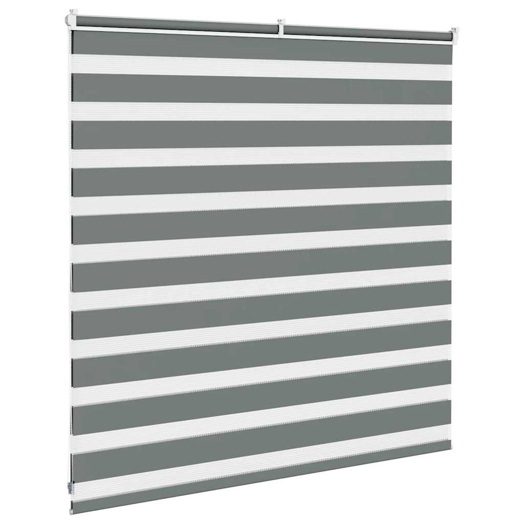 Zebra Blind Dark Grey 150x100 cm Fabric Width 145.9 cm Polyester