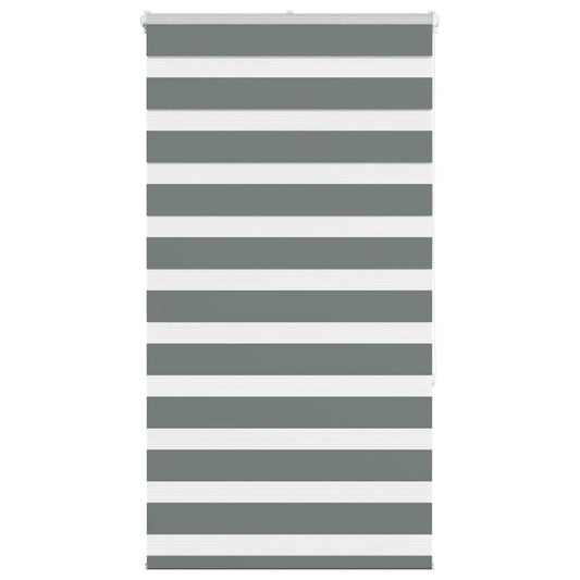 Zebra Blind Dark Grey 90x150 cm Fabric Width 85.9 cm Polyester