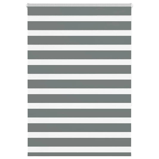 Zebra Blind Dark Grey 115x150 cm Fabric Width 110.9 cm Polyester