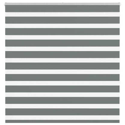 Zebra Blind Dark Grey 150x150 cm Fabric Width 145.9 cm Polyester