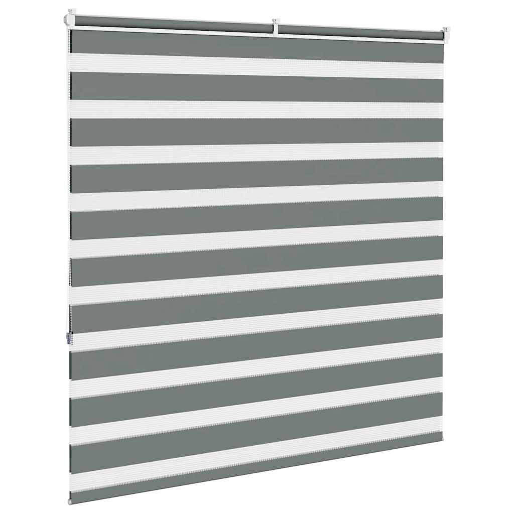 Zebra Blind Dark Grey 150x150 cm Fabric Width 145.9 cm Polyester