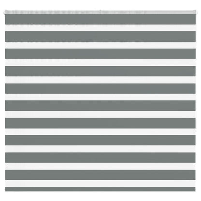 Zebra Blind Dark Grey 165x150 cm Fabric Width 160.9 cm Polyester