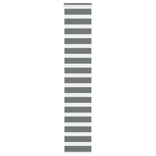 Zebra Blind Dark Grey 50x200 cm Fabric Width 45.9 cm Polyester