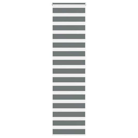 Zebra Blind Dark Grey 65x200 cm Fabric Width 60.9 cm Polyester