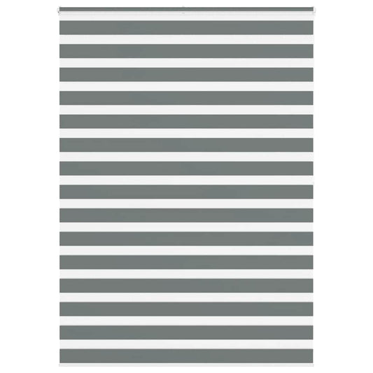 Zebra Blind Dark Grey 160x200 cm Fabric Width 155.9 cm Polyester