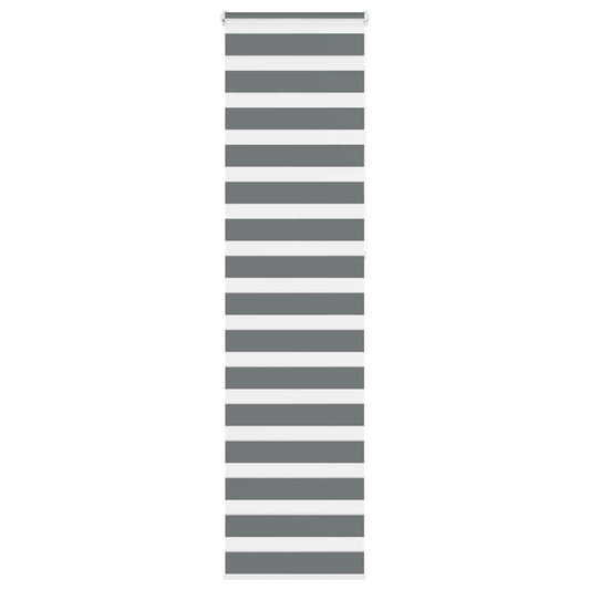 Zebra Blind Dark Grey 65x230 cm Fabric Width 60.9 cm Polyester
