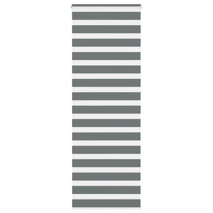 Zebra Blind Dark Grey 70x230 cm Fabric Width 65.9 cm Polyester