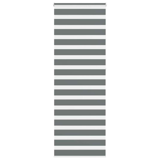 Zebra Blind Dark Grey 70x230 cm Fabric Width 65.9 cm Polyester