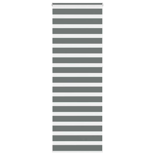 Zebra Blind Dark Grey 90x230 cm Fabric Width 85.9 cm Polyester